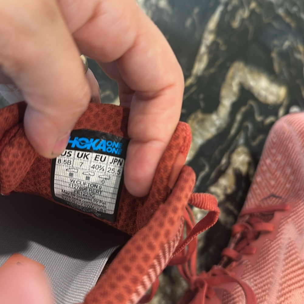 Hoka Women's Athletic Shoes in Coral and Pink - Picture 9 of 9